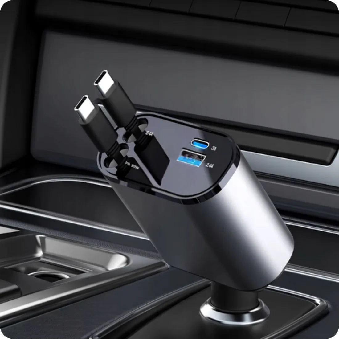 AutoPulse™ 4 in 1 - 100watt Car Charger Phone