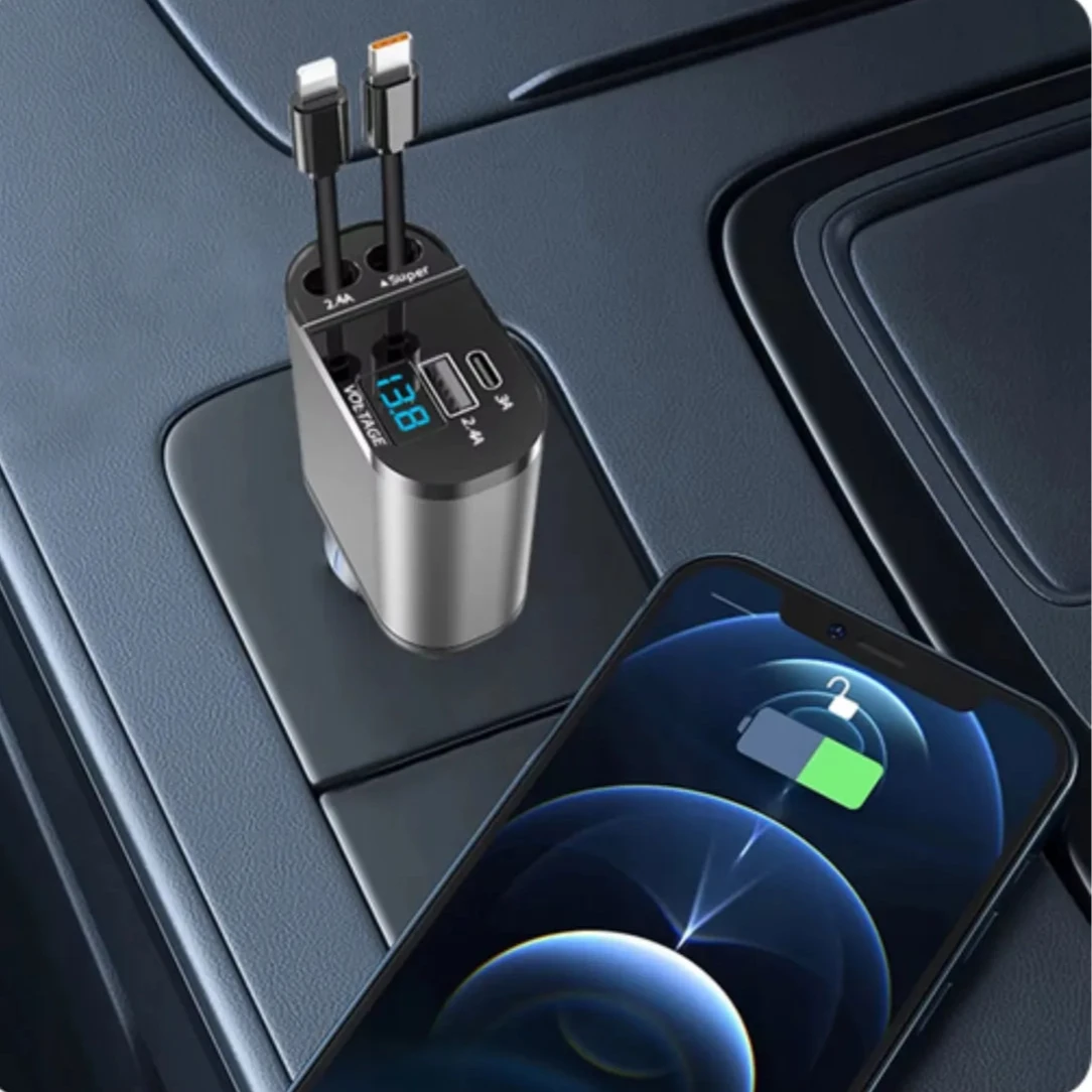 AutoPulse™ 4 in 1 - 100watt Car Charger Phone