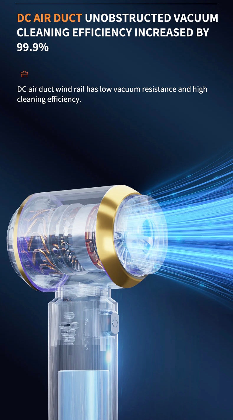 AutoPulse™ Powerful Car Vacuum Cleaner with Digital Display & HEPA Filters – Portable 4-in-1 Cleaning Kit